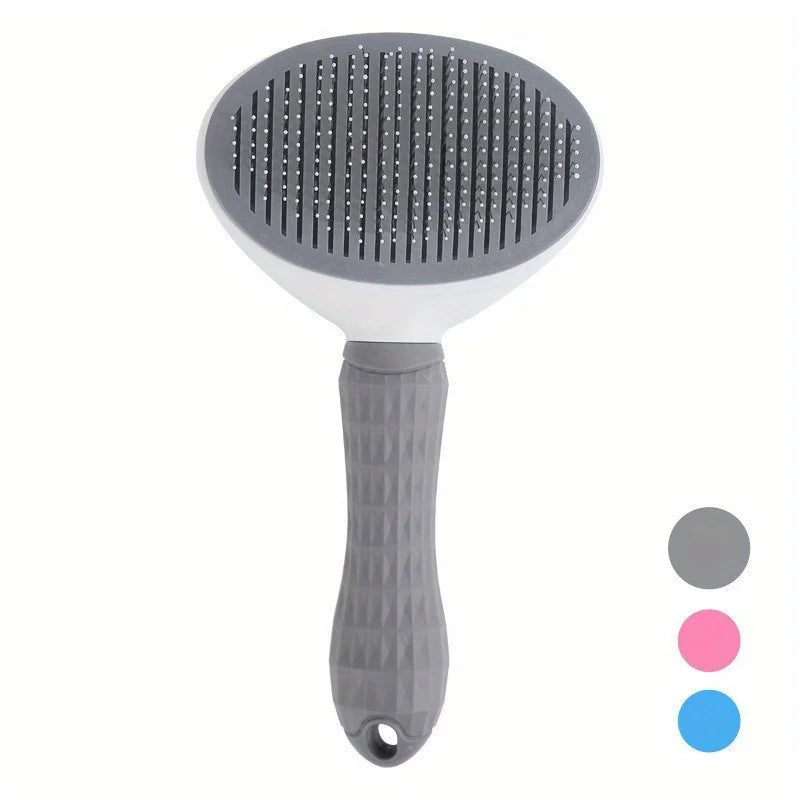 One-Click Self-Cleaning Pet Hair Removal Brush