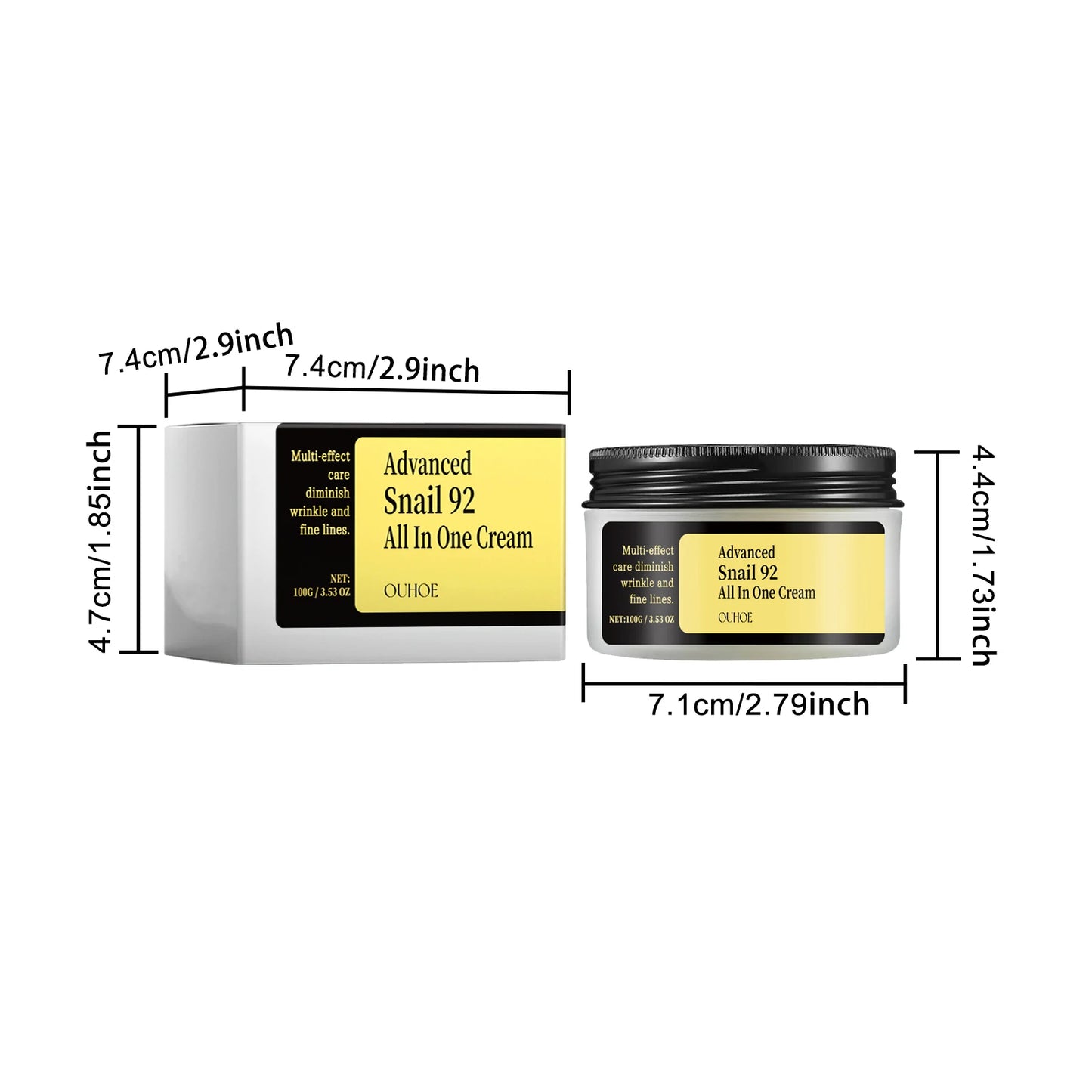 Snail 92 All In One Cream - Hydrating & Firming Face Moisturizer