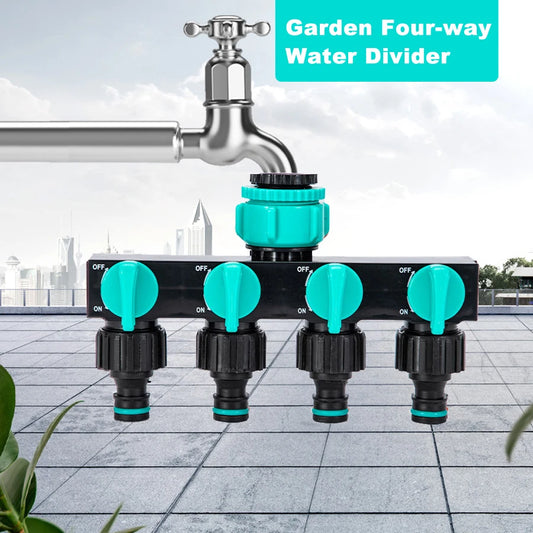 4-Way Garden Hose Splitter