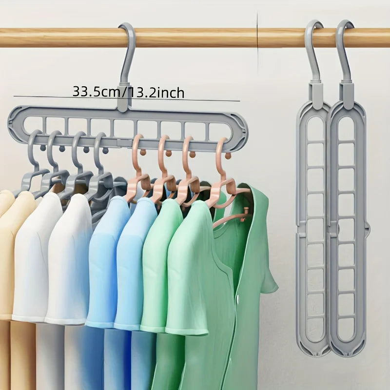 9-Hole Foldable Hangers 3-Pack