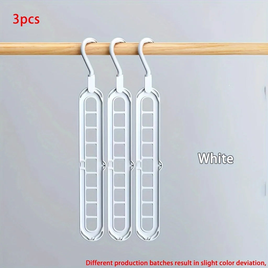 9-Hole Foldable Hangers 3-Pack