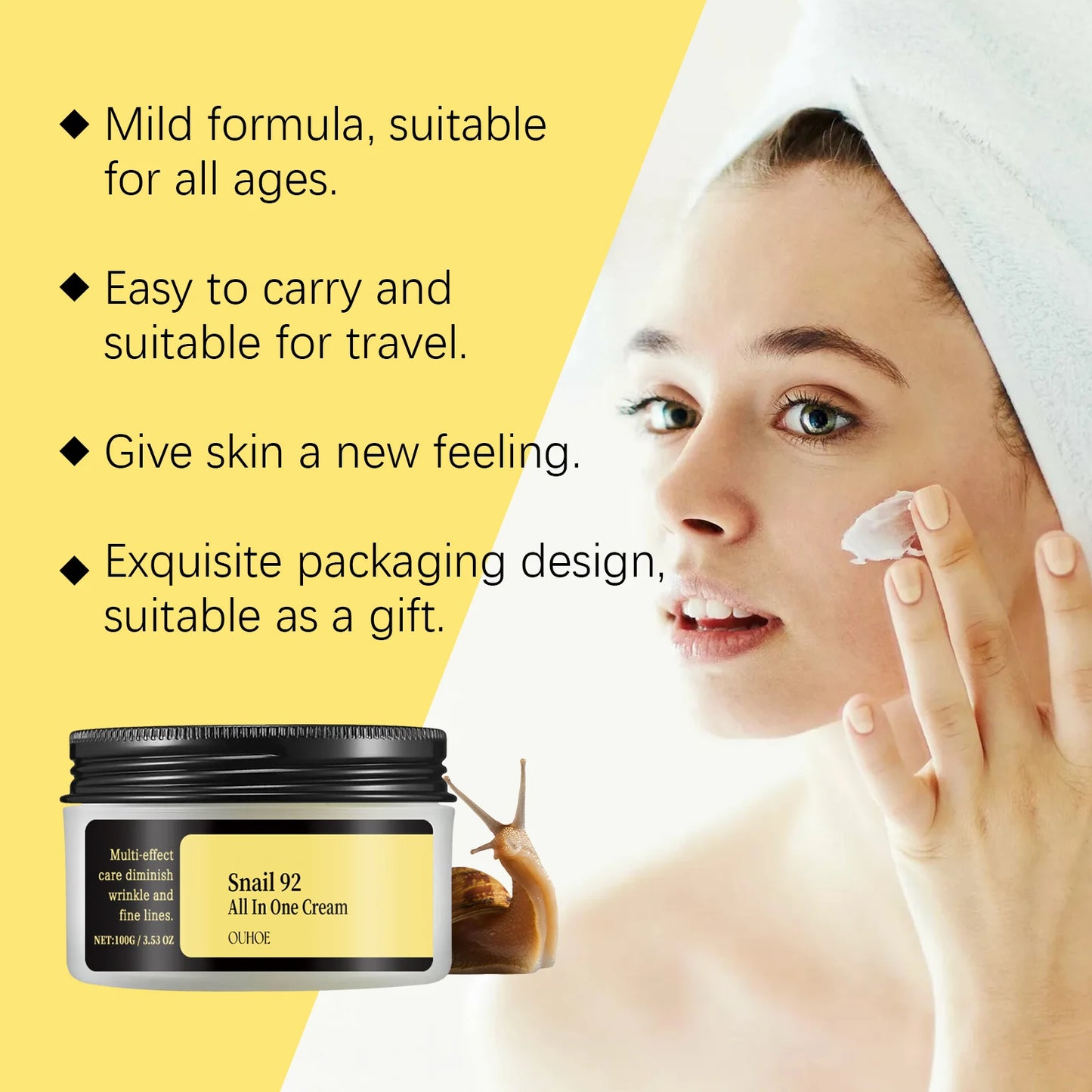 Snail 92 All In One Cream - Hydrating & Firming Face Moisturizer