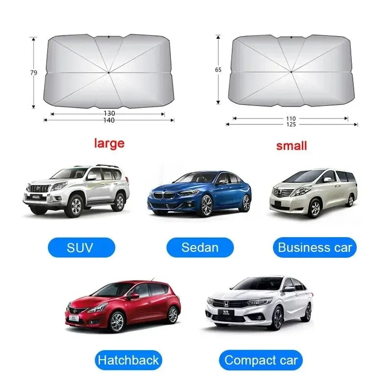Foldable Car Windshield Sunshade Umbrella