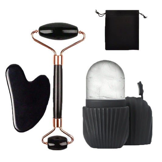 Ice Roller & Gua Sha Facial Skincare Set