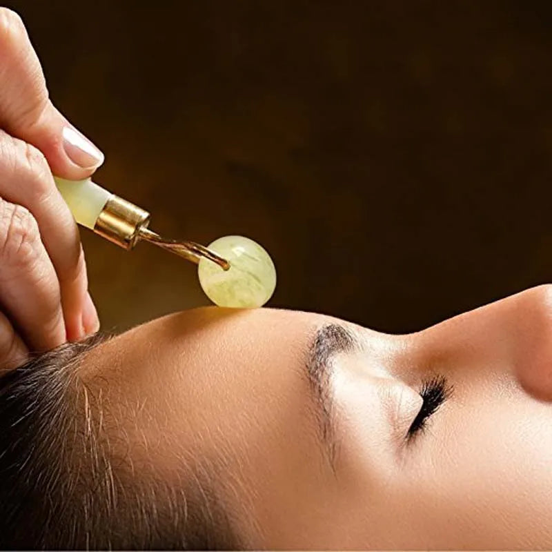 Natural Jade Face Roller & Gua Sha Massager