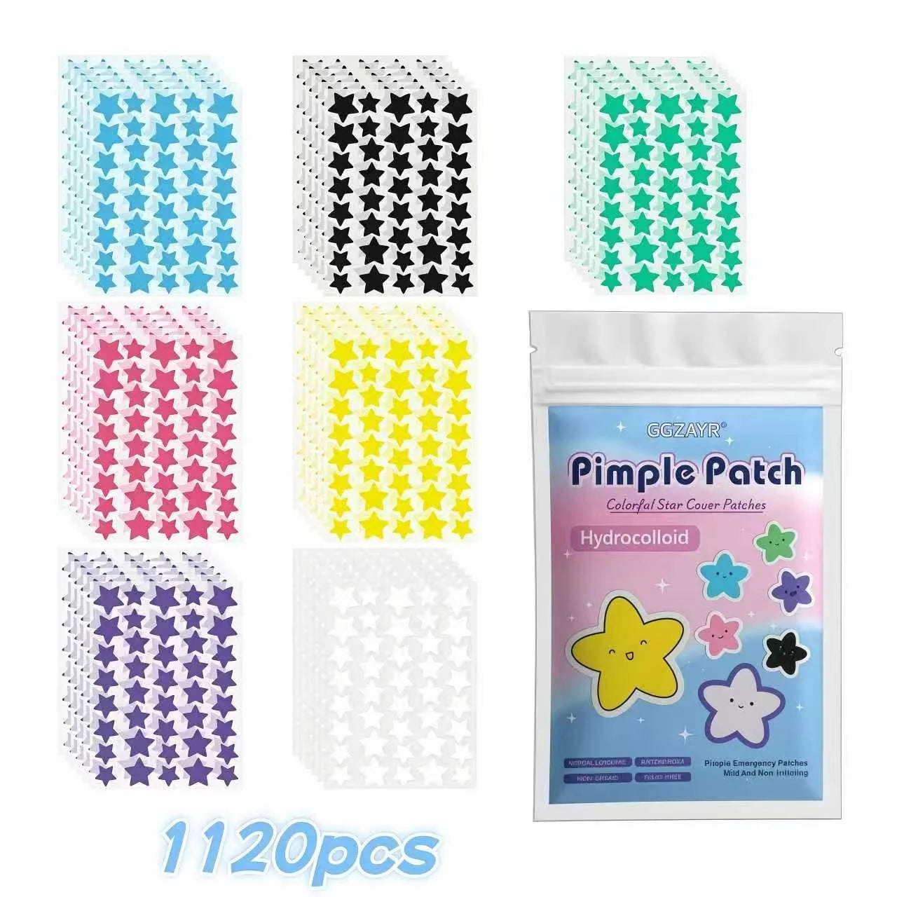 Seven-Color Star Pimples Patches