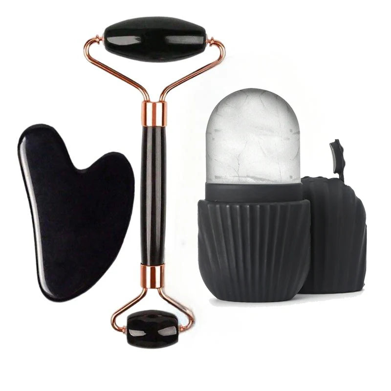 Ice Roller & Gua Sha Facial Skincare Set