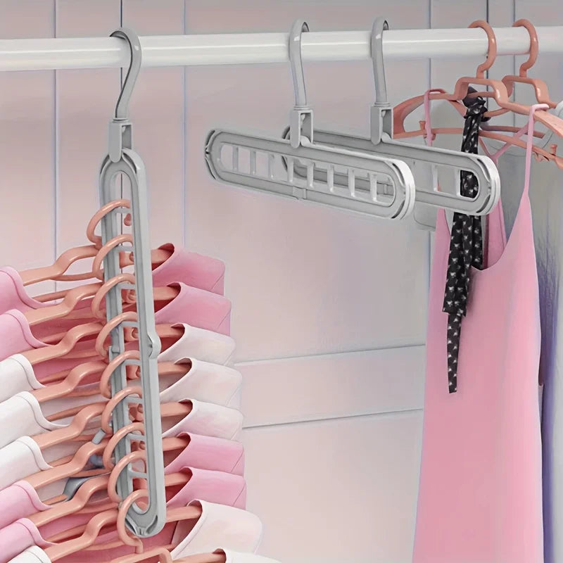 9-Hole Foldable Hangers 3-Pack
